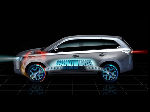 Mitsubishi Outlander Plug-in Hybrid EV világpremier Párizsban