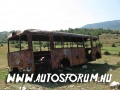 Bosznia-Hercegovina, kiégett busz