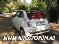 Fiat 500 Cabrio nyitott tetővel